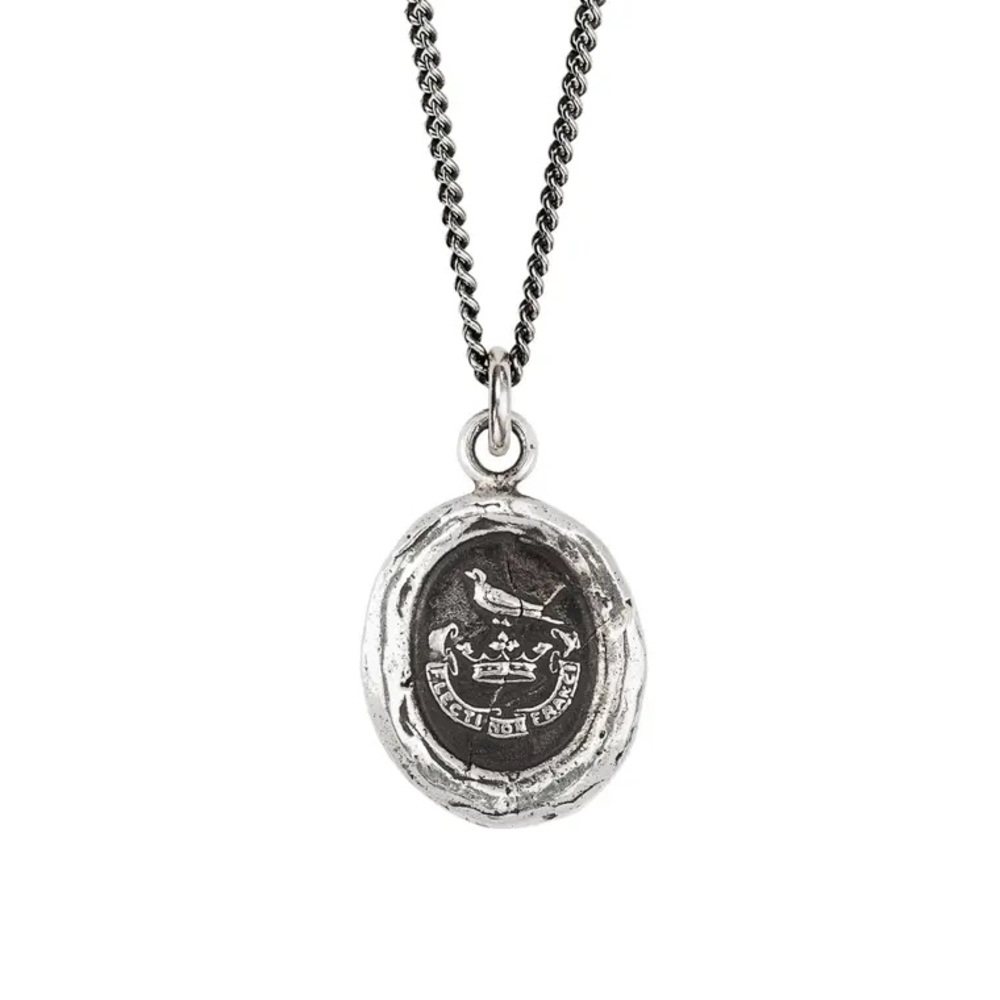 Pyrrha “Unbreakable” Silver Talisman Necklace